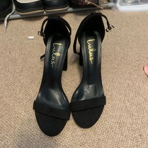 black heels
